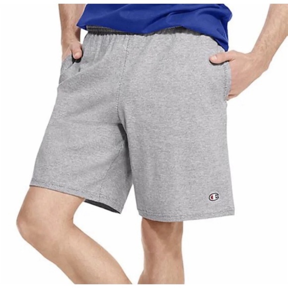 NEW Men's Big & Tall Champion Oxford Grey Solid Lounge Shorts Size 6XL - Picture 3 of 5